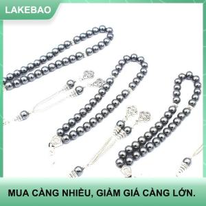 【LAKEBAO】 Hạt tròn 8mm đá mật kiểu hồi giáo Trung Đông hồi giáo kinh Mân Côi thủ công