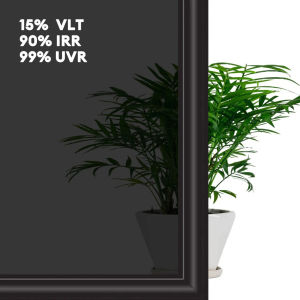Window Tint Film for Cars Window Privacy Film Heat UV Block Scratch Resistant Blackout Auto Car Windshield Sun Shade Film