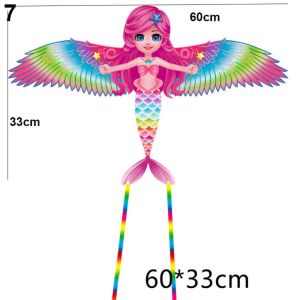 ADDO 50/60cm Plastic Eagle Kite Easy Flying Cartoon Large Eagle Kites High Quality Parent-child Interactive Toy Flying Bird Kites Garden Outdoor Sports