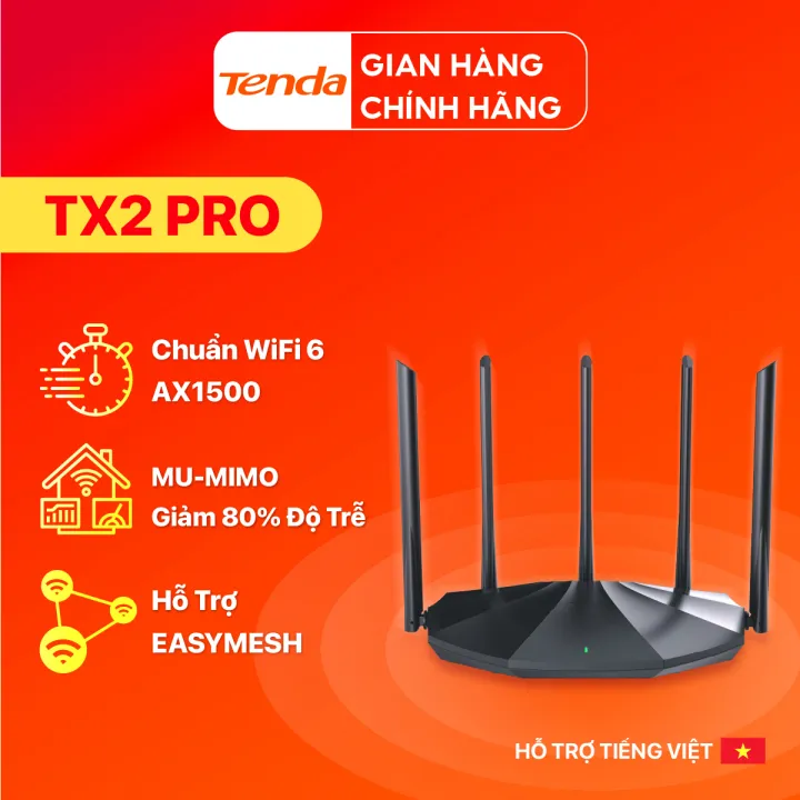 B%E1%BB%99%20Ph%C3%A1t%20WiFi%20Tenda%20TX2%20Pro/TX2L%20Pro%20Chu%E1%BA%A9n%20WiFi%206%20AX1500Mbps%20h%E1%BB%97%20tr%E1%BB%A3%20EasyMesh-%20H%C3%A0ng%20Ch%C3%ADnh%20H%C3%A3ng%20-%20Image%202