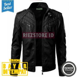 JAKET SEMI KULIT SINTETIS MODEL MONDY GGS RACING MOTOR