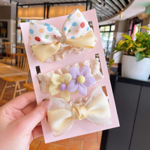 3Pcs/set New Style Lace Bow Crown Flower Baby Girl Headband Elastic Hair Bands for Newborn Baby Girl Hair Accessories