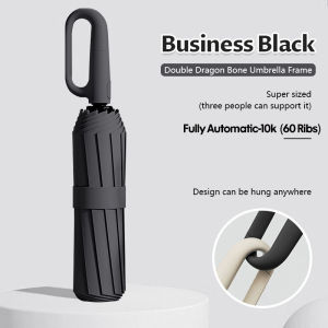 60 Ribs Automatic Umbrella Large Size Auto Open Umbrella UPF50+ Windproof Folding Rain Umbrella Payung Lipat 60骨折叠雨伞 自动雨伞