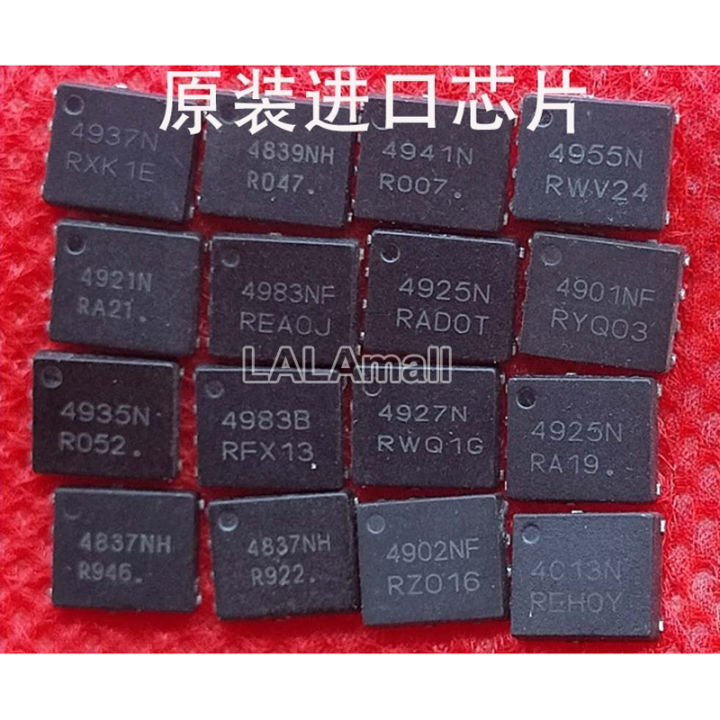 5ชิ้น/ล็อต4833N 4835N 4837NH 4839NH 4841NH 4901NF 4921N 4925N 4926N 4927N 4935N 4936N 4937N 4941N 4943N 4955N 4983NF SO-8FL ไฟฟ้า N-Channel ไฟ MOSFET IC แบบใหม่ดั้งเดิม