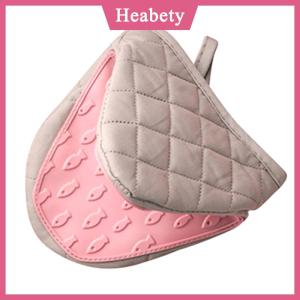 Heabety Silicone chống bỏng lò găng tay Găng tay Găng tay potholder nhà bếp Silicone găng tay khay món ăn Bát chủ nướng lò găng tay Clip