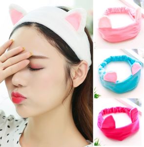 [Lady Sugar]Korean Style Fashion Cute Cat Ears Hair Band Headband Makeup Wash Face Hair Accessories on Sale