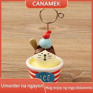 CANAMEK Summer Ice Cream Series Message Holder Office Desk Note Holder Cute Cartoon Photo Clip DIY Note Photo Stand Home Decoration