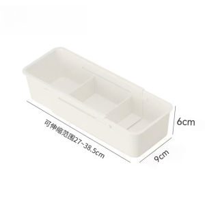 Drawer Organizers with Dividers Expandable Plastic Storage Box for Bedroom Bathroom Clothes and Kitchen Utensil