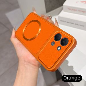 Simple For Tecno Spark GO 3 2 1 S 2025 Pop 20 10 9 KN3 KL4h 4G 5G Magnetic Back Cover Soft Leather Veneered Phone Silicone Casing
