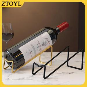 ZTOYL 1 gói rượu vang chai giá Countertop rượu chai hiển thị giá lưu trữ rượu vang giá đơn giản nhà truy cập trang trí