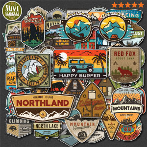 Sticker Vintage Travel chống nước dán laptop điện thoại đàn guitar mũ bảo hiểm. MSP: SV17