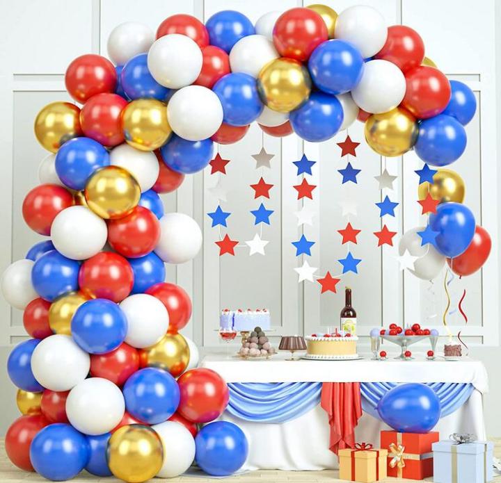 90Pcs Superhero Balloon Garland Arch Kit Kids Birthday Party