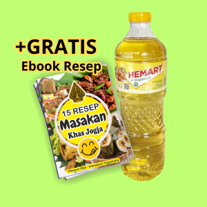 Promo Minyak Goreng Hemart 1 Liter Kemasan Botol – Gratis Ebook Resep Masakan Khas Jogja