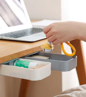 Ngăn Kéo Đựng Đồ Mini Dán Gầm Bàn Gầm Kệ -Ngăn Kéo Phụ Dưới Bàn Lưu Trữ Đồ Dễ Kiếm Đựng Văn Phòng Phẩm