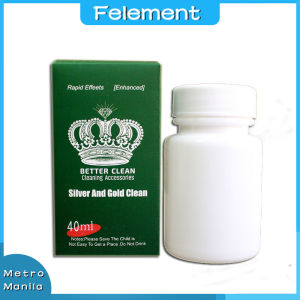 Silver Liquid Cleaner 1 Bottle With Silver Cloth Remover Liquid