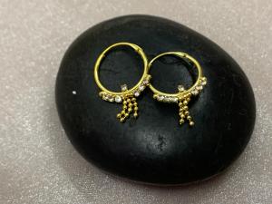 Micro Gold Plated stud Earrings | Long-Lasting Indian Subang Emas for Daily Wear-Shiny & Long-Lasting | Subang Telinga Emas Tradisional