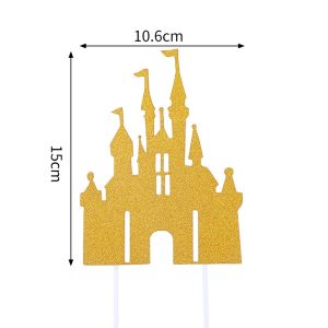 ที่ปักเค้กลายปราสาท อุปกรณ์แต่งเค้ก ตกแต่งเค้กวันเกิด ปราสาท