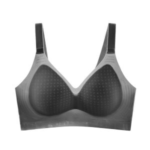 Maniyun One-piece Super Thin Seamless Bra 固定杯 Fixed Cup Jelly Soft Support Push Up Bra Adjustable Non-wired Comfort Lingerie