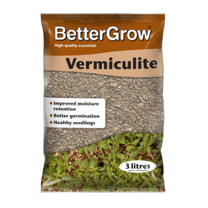 BetterGrow Vermiculite 8 Liters - Horticultural grade growing medium for improved moisture retention better germination healthy seedlings anthuriums ferns alocasias citrus