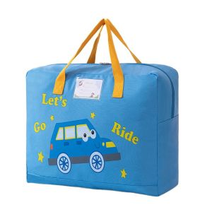 ORIGE HOUSE Cartoon Kindergarten Quilt Storage Bag Handheld Oxford Cloth Children Quilt Finishing Bag Durable Space Saving Luggage Storage Bag for Home