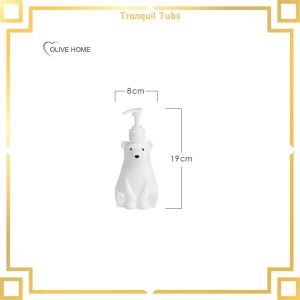 【Exclusive Online Deals】 Tranquil 300/450/900Mlหมีขั้วโลกเจลอาบน้ำDispenserแชมพูคอนเทนเนอร์โลชั่นDispensingขวดผงซักฟอกขวดในครัวเรือน