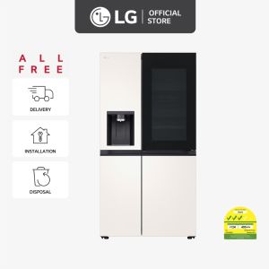 [NEW] LG InstaView™ Fridge GS-X6104BE 628L | Smart Inverter Compressor™ | Beige