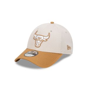 New Era หมวกรุ่น Chicago Bulls Dashmark 2-Tone Wheat Visor Stone 9Forty Cap
