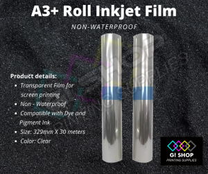Inkjet Film Acetate Positive Transparency A3+ * 30M Roll Clear Non-Waterproof Screen Printing