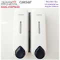 Hộp đựng xà phòng Caesar KAG-HXPN40 -Trắng-White thiết kế hiện đại, hộp nước rửa tay bông 2 ngăn 350ml sữa tắm, dầu gội đầu. 