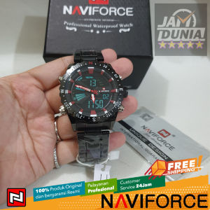 JAM TANGAN NAVIFORCE ORIGINAL - NAVIFORCE 9136 - MEN LA - STAINLESS STEEL - HITAM - Jamdunia / Jam dunia JD18 # JAM TANGAN NAVIFORCE PRIA JAM NAVIFORCE PRIA + JAM NAVIFORCE 9136 M2 NAVYFORCE ORIGINAL 9136 S003
