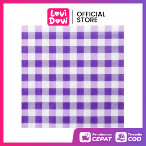 Kertas Alas Bekal Motif Kotak Kotak Isi 10 Pcs// Wax Baking Paper Paper Laminasi Food Grade