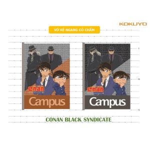 Vở CAMPUS CONAN kẻ ngang 80120200 trang Tập CONAN kẻ ngang B5 (179*252mm) - Loki Home