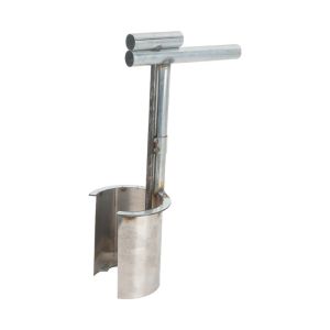 ZG285 มือถือแบบมือถือ ที่เพาะต้นกล้า ทนต่อการสึกหรอ ทนทานต่อการใช้งาน หัวต่อถังในสวน พลั่วเจาะรู เหล็กไร้สนิม เครื่องมือปลูกหลอดไฟ สำหรับต้นไม้และผลไม้