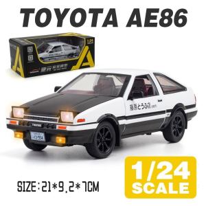 LEO 1:24 INITIAL D AE86 alloy model diecast car for kids toys for boys toys for kids cars toys hot sale Marys department store