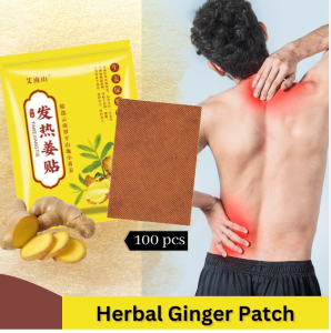 Herbal Ginger Patch 100pcs and Health Care for Promote Blood Circulation and Knee Neck Back Pain Relief -Guilty Pleasure