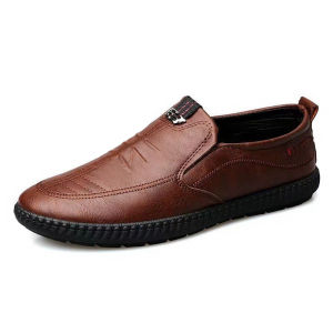 Techdoo Sepatu Slip On Pria Sepatu Selop Kerja Sepatu Formal Cowok Sepatu Kerja Kantoran Kuliah Fashion Casual Formal MC446