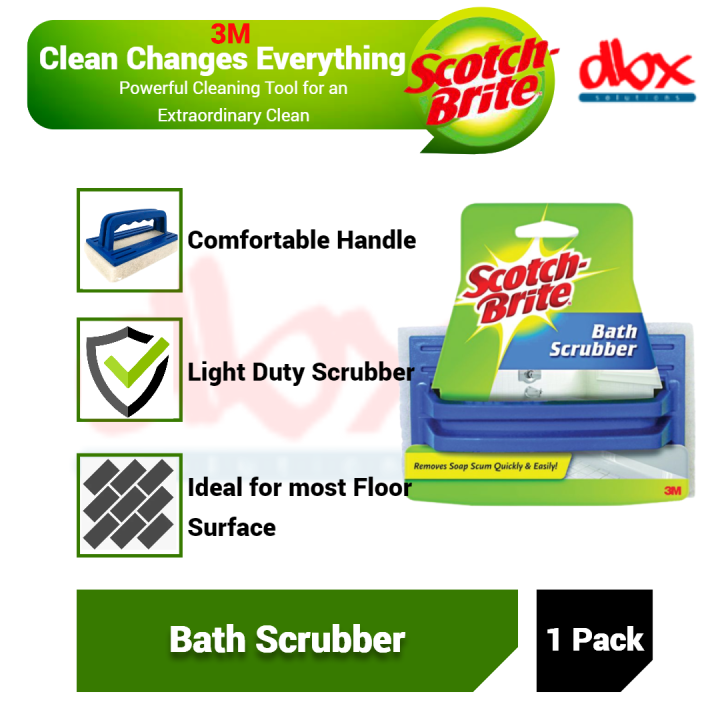 3M ScotchBrite Bath Scrubber with Handle Lazada