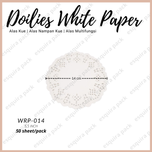 (50pcs) Doilies White Paper / Alas Paper Multifungsi