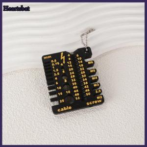 [Heartsbat] 1Pcs Portable Nut And Drill Bit Thread Checker 3D Printed Wire Screw Measuring Tool Screw Drill Bit Gauge For Nuts Bolts Threads