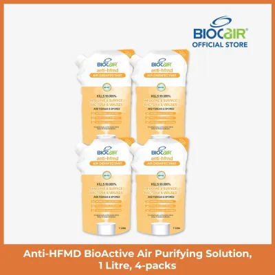 BioCair Anti-HFMD BioActive Air Purifying Solution 1 Litre 4-Packs