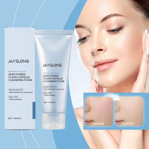 【Ready Stock】JAYSUING Zero Pores Cleansing Foam 114g – Deep Pore Cleanser with Salicylic Acid & AHA Gentle Exfoliating Face Wash for Blemish-Prone Skin