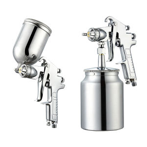 GERUSON กาพ่นสี รุ่นF-75G กระป๋องบน คุณภาพสูง ขนาด 400 CC หัวเข็มขนาด 1.5 mm สำหรับพ่นสีรถยนต์ ผนังบ้าน อเนกประสงค์ ใช้ร่วมกับปั