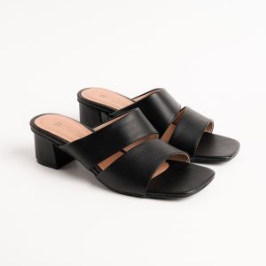 Sandal Heels Big Size 41 45 Hak Tahu 5cm Ukuran Jumbo Warna Hitam