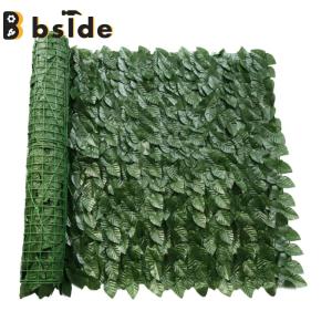 [Bside Tool Store] Outdoor Ivy Wall Fence Plastic Backyard Hedges Fence Wall Screen Stitchable Greenery Eco-friendly Multifunctional Garden Home Decor