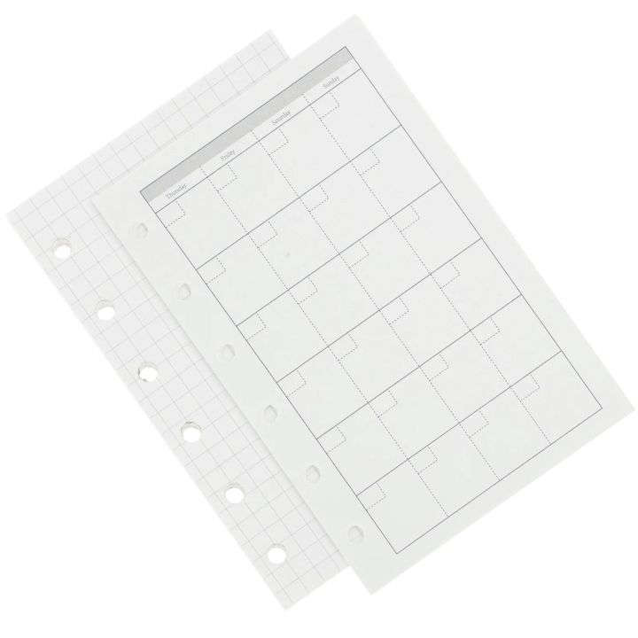 Cabilock Mini Binder Filler Paper A7 Planner Refills 6 Holes Phed Loose