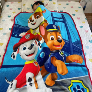 JIOM Kumot Cotton Malambot Childrens Cartoon Pattern Super Soft Blanket For Four Season