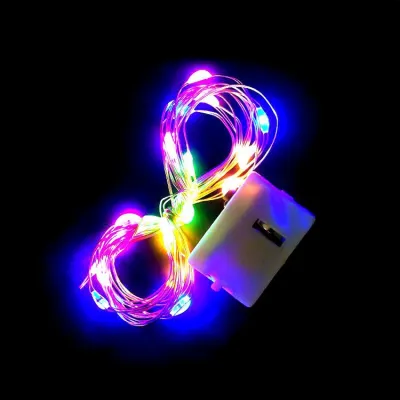 Lampu Tumblr Kawat Mini 1 2 3 5 Meter Lampu Hias Dekorasi Gift Box Bucket Bunga Balon Fairy Light Led Lampu Warna Warni
