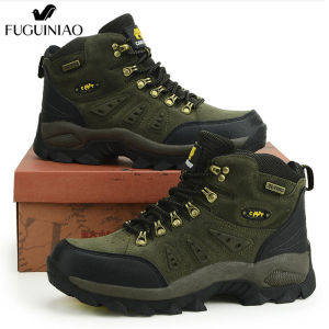 รองเท้าปีนเขากลางแจ้งสําหรับผู้ชายใหม่2021รองเท้าเดินป่ามืออาชีพรองเท้ายุทธวิธีกันน้ําสําหรับตั้งแคมป์กีฬาภูเขา