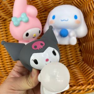 Kawaii Sanrio My Melody Kuromi Cinnamoroll Decompression Toy Stress Relief Squishy Hand Pinch Toy Healing Cartoon Student Gifts