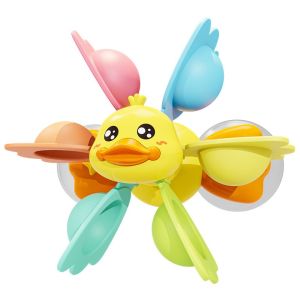 Yuecomfly ของเล่นในห้องน้ำ Bath Toys เป็ดน่ารัก สวนน้ำแสนสนุก ถ้วยดูดหมุนสนุก จะฉีดพ่นน้ำ ของเล่นในห้องน้ำ ของเล่นเด็ก
